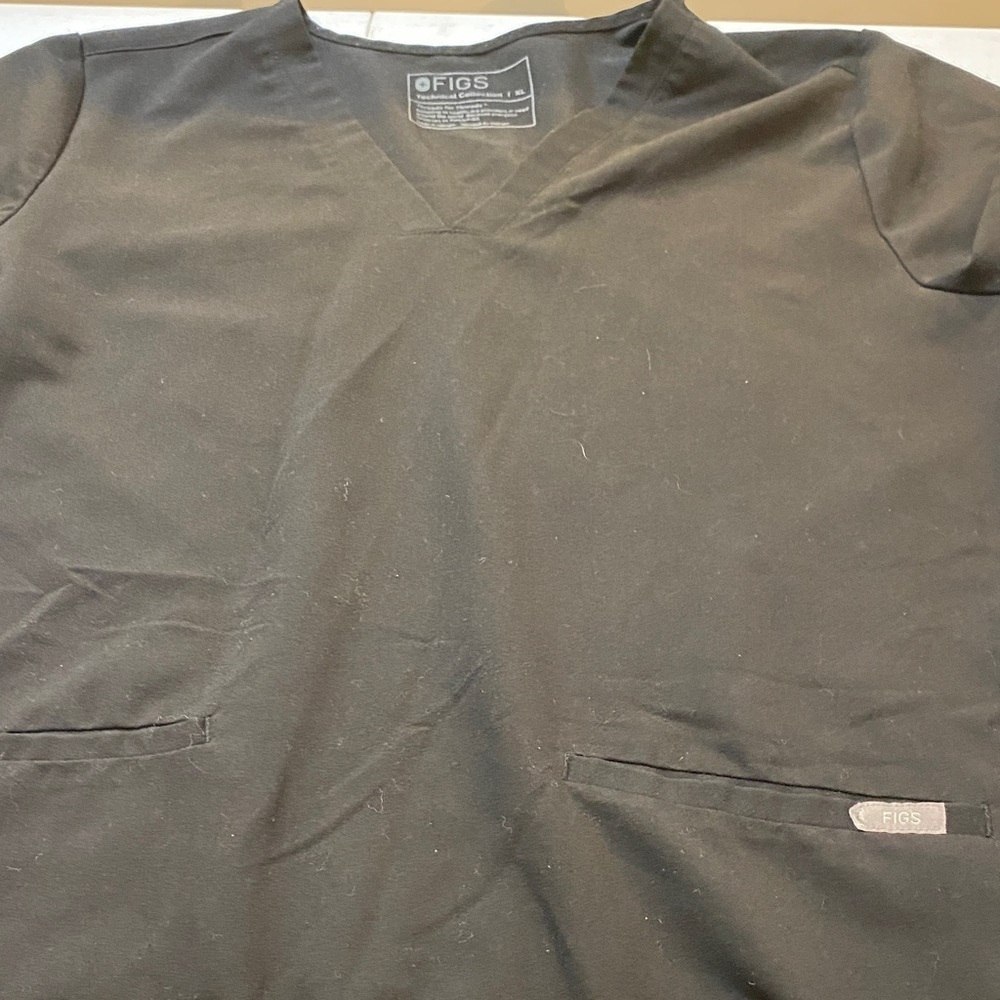 Figs Technical Collection Black Scrub Top XL - Picture 2 of 8